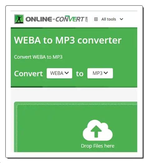WEBA To MP3 Converter (Online, Free And Fast) .